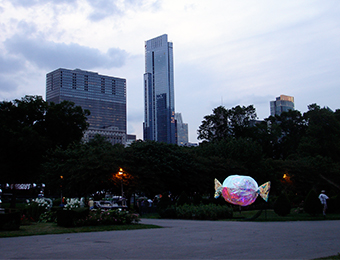 Bannon neon light sculpture